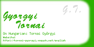 gyorgyi tornai business card